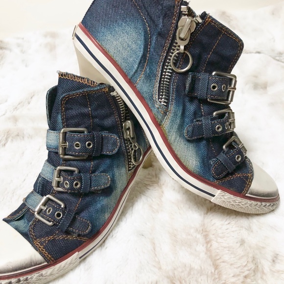 ash denim sneakers